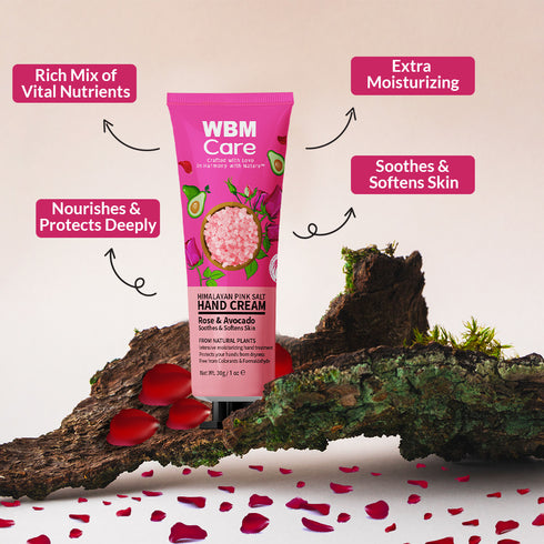 Hand Cream Rose & Avocado - 1.05 oz | WBM CARE